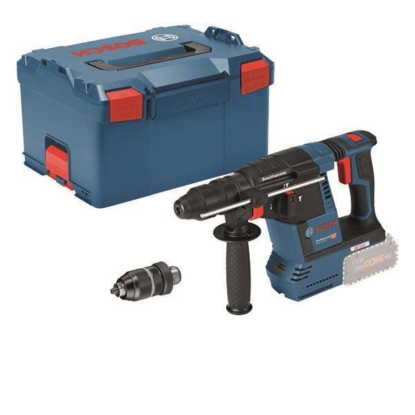 Bosch Akku-Bohrhammer GBH 18V-26F inkl. Wechselfutter, L-Boxx 061191000J Install.Baumaterial