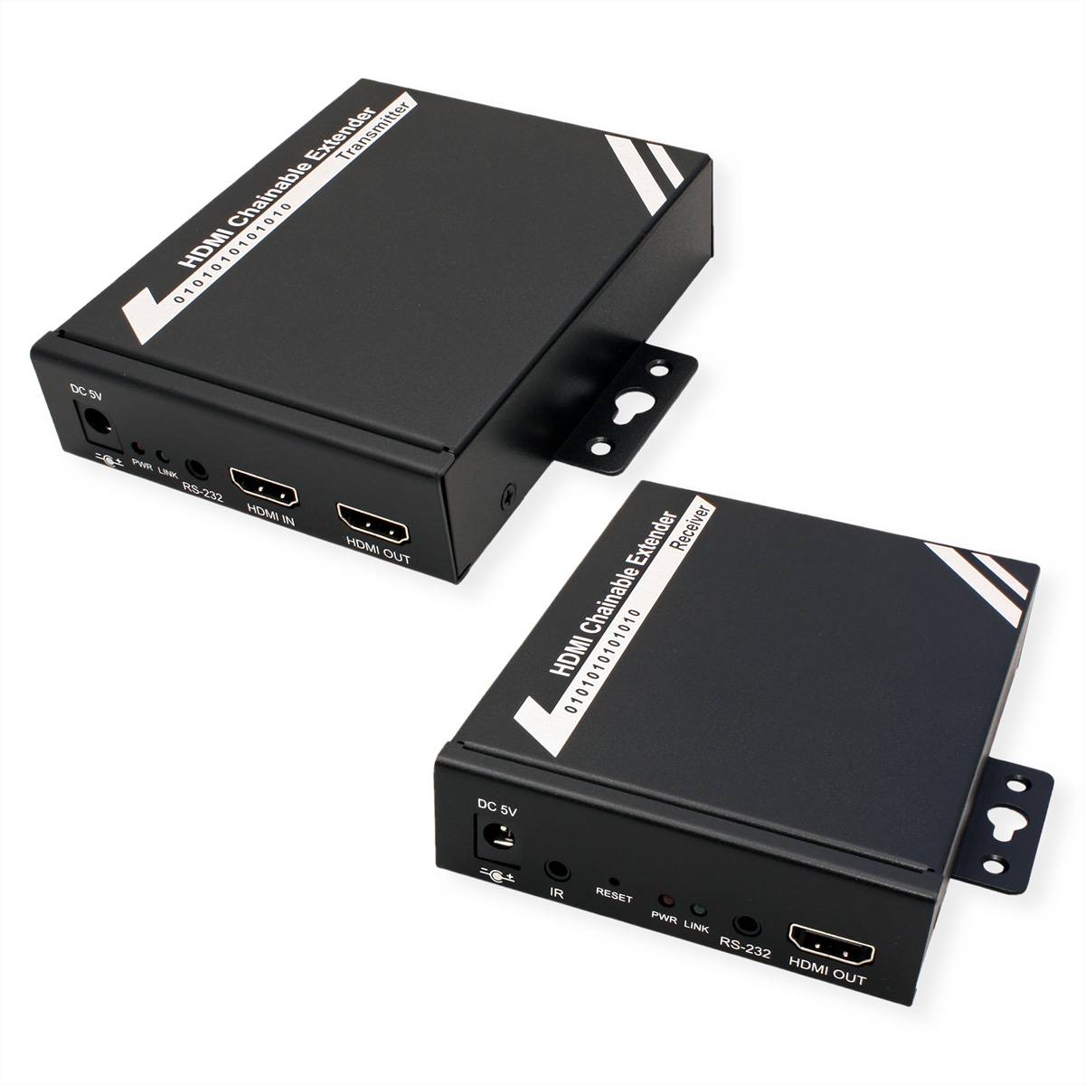 ROLINE HDMI Extender über TP, Cat.5/6, kaskadierbar, 100m Splitter und Selektoren