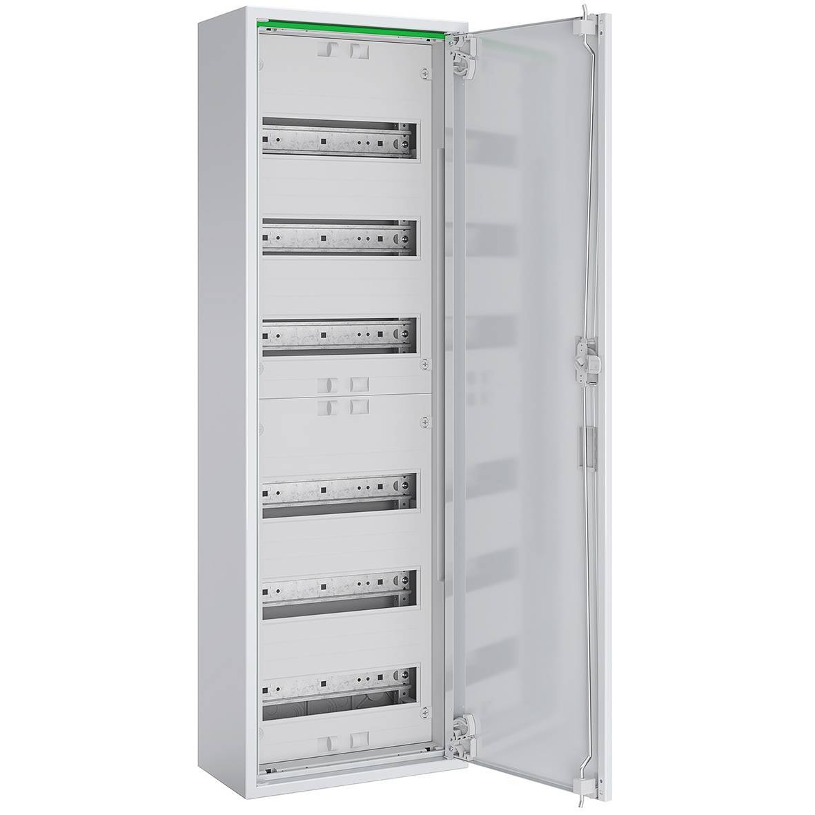 ABN Feldverteiler AP T:160mm ABNRM106R01 m.VolltÃ¼r 1x6-reihig Komplettschrank Install.Baumaterial