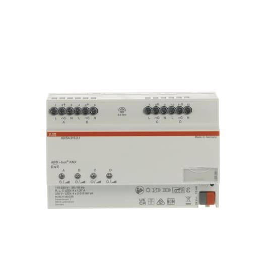 ABB LED-Dimmer 4x315 W/VA UD/S4.315.2.1 KNX REG-Universal-Dimmaktoren Install.Baumaterial KNX
