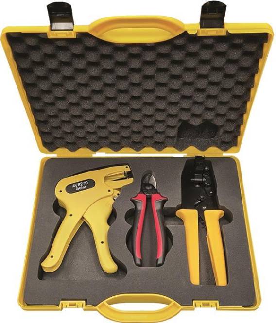 Intercable ICPVSET1 Photovoltaik Werkzeugkofferset 4-teilig Install.Baumaterial Werkzeug Messgeräte