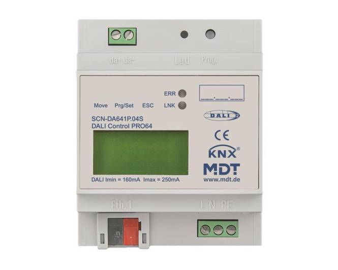 MDT DaliControl IP Gateway PRO64 DALI-2 4TE REG SCN-DA641P.04S Install.Baumaterial KNX