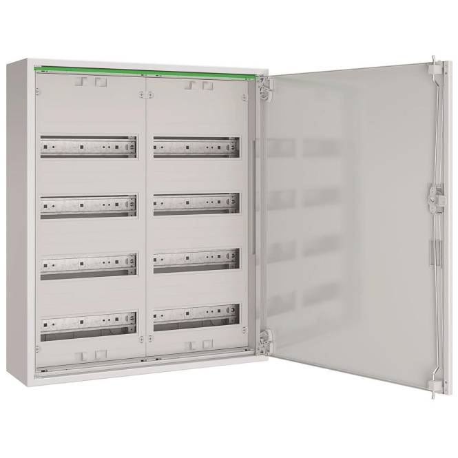 ABN Feldverteiler AP T:160mm ABNRM204R01 m.Volltür 2x4-reihig Komplettschrank Install.Baumaterial