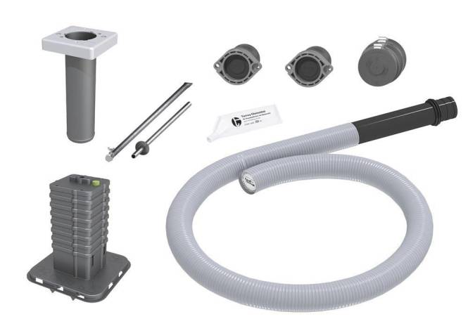 Hauff Einsparten-Bauherren 3030474697 Pakete ohne Keller FUBO BHP-3m Install.Baumaterial Rohre