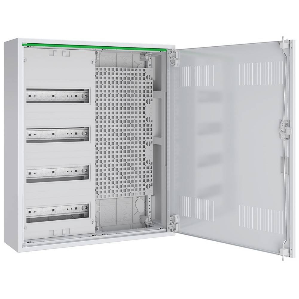 ABN Feldverteiler AP T:160mm ABNRM204M01 m.LÃ¼ftungstÃ¼r 4 Reihen REG Mediafeld Install.Baumaterial