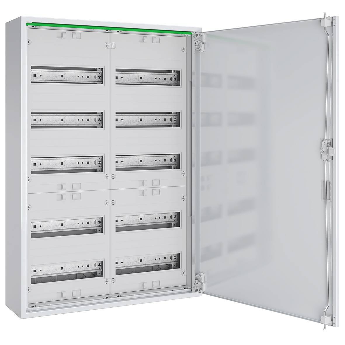 ABN Feldverteiler AP T:160mm ABNRM205R01 m.VolltÃ¼r 2x5-reihig Komplettschrank Install.Baumaterial