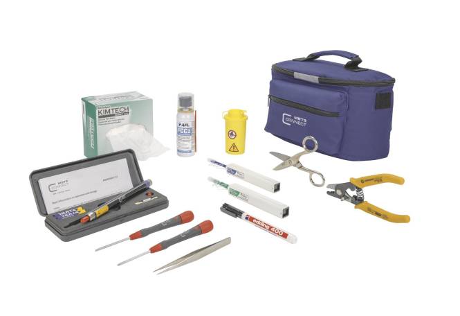 Metz LWL-Werkzeugtasche 150800200-E komplett Install.Baumaterial Werkzeug Messgeräte