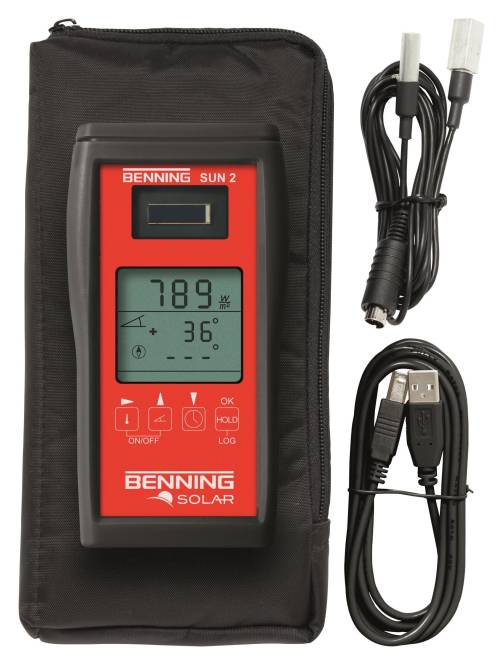 Benning Einstrahlungs- und /Temperaturmessgerät SUN2 050420 Install.Baumaterial Werkzeug