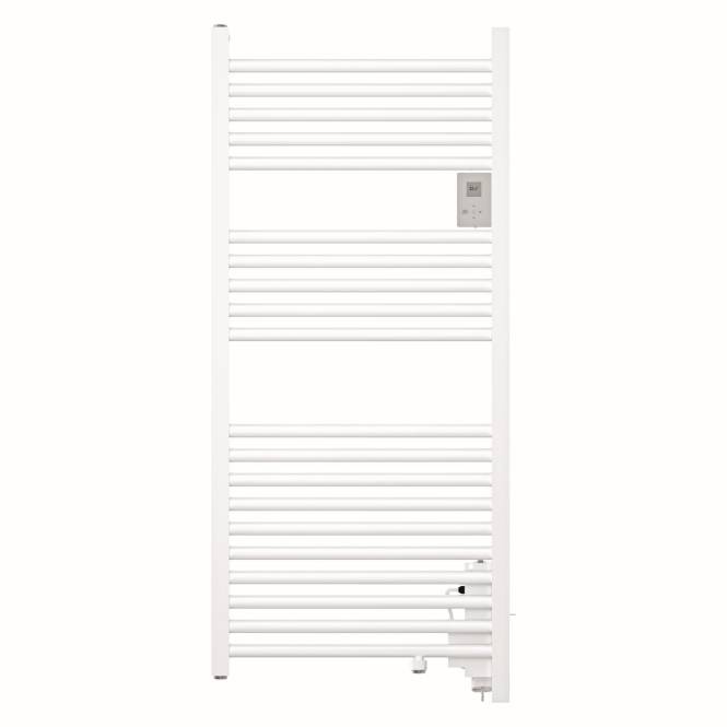 Ein versenkter Wandler mit einem langen spiralförmigen Kabel, verwendet für Unterwasserschallmessungen, gezeigt mit entfernter roter Kappe.