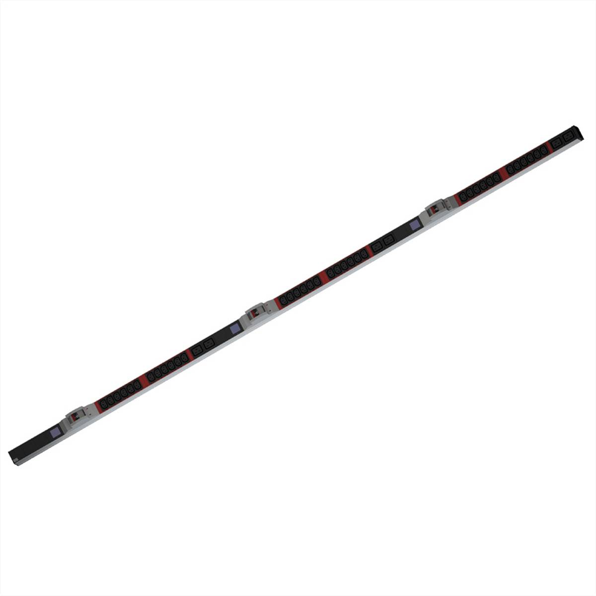 BACHMANN BN0500 19 PDU 1HE 36xC13, 6xC19, Leistungsmessung, Anschluss CEE 3x32A, rot 19