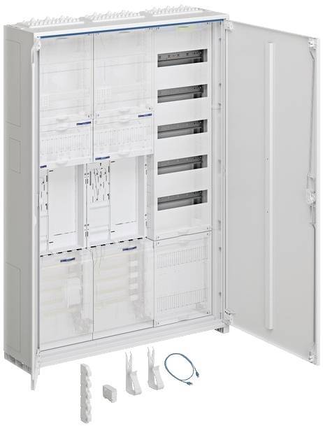 Hager Komplettschrank univ.Z ZB33ET225W1 1100mm 2ZP 3feld BKE-I APZ VT-5rh ESA Install.Baumaterial