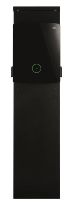 ABL Stele POLEM4 Twin für 100000192 Wallboxen eM4 + eMH3, RAL 9011, Install.Baumaterial