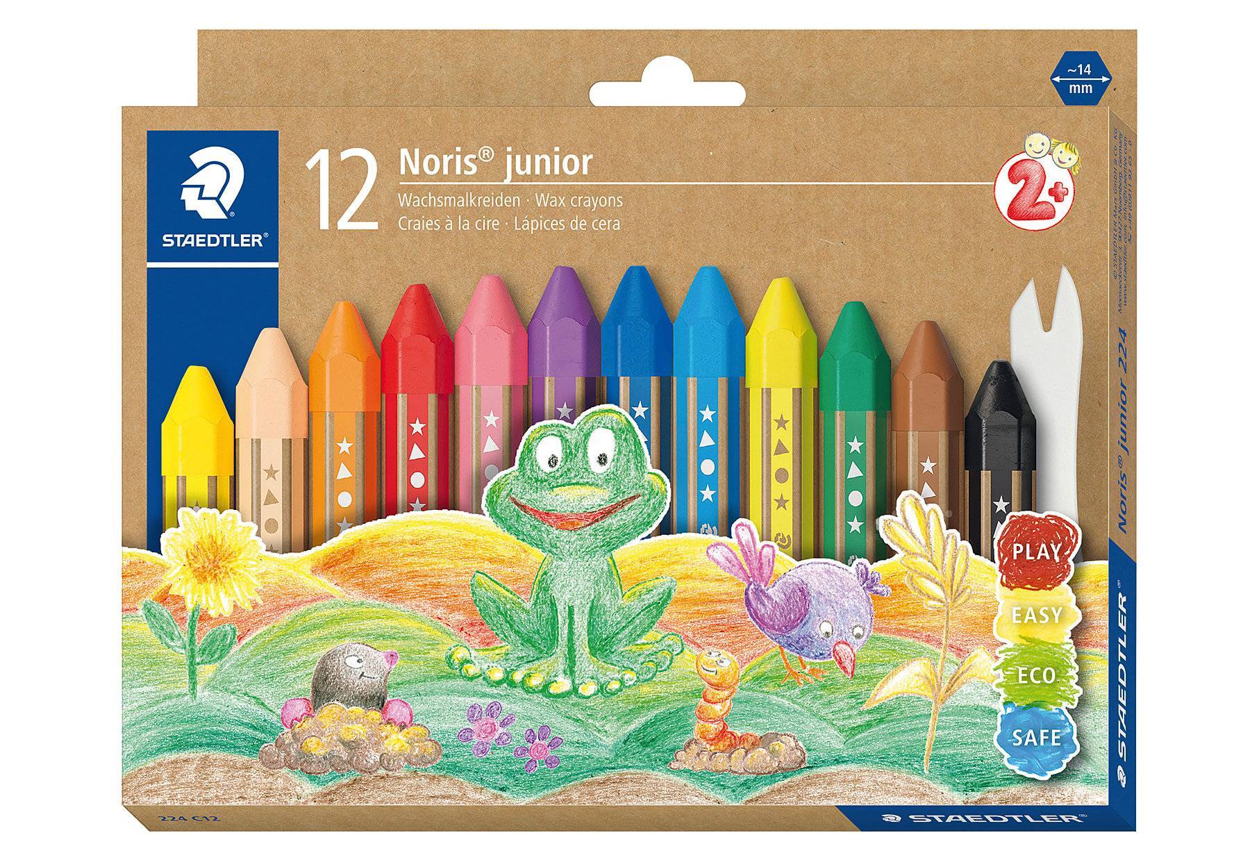 STAEDTLER Wachsmalkreide Noris junior 12er-Set retail Multimedia-Technik Zeichnen,Malen,Basteln