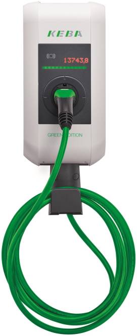 KEBA c-series Typ2 6m RFID 122112 22KW P30-EC240422-E0R-GE Install.Baumaterial ZÃ¤hlerschr./Verteilg