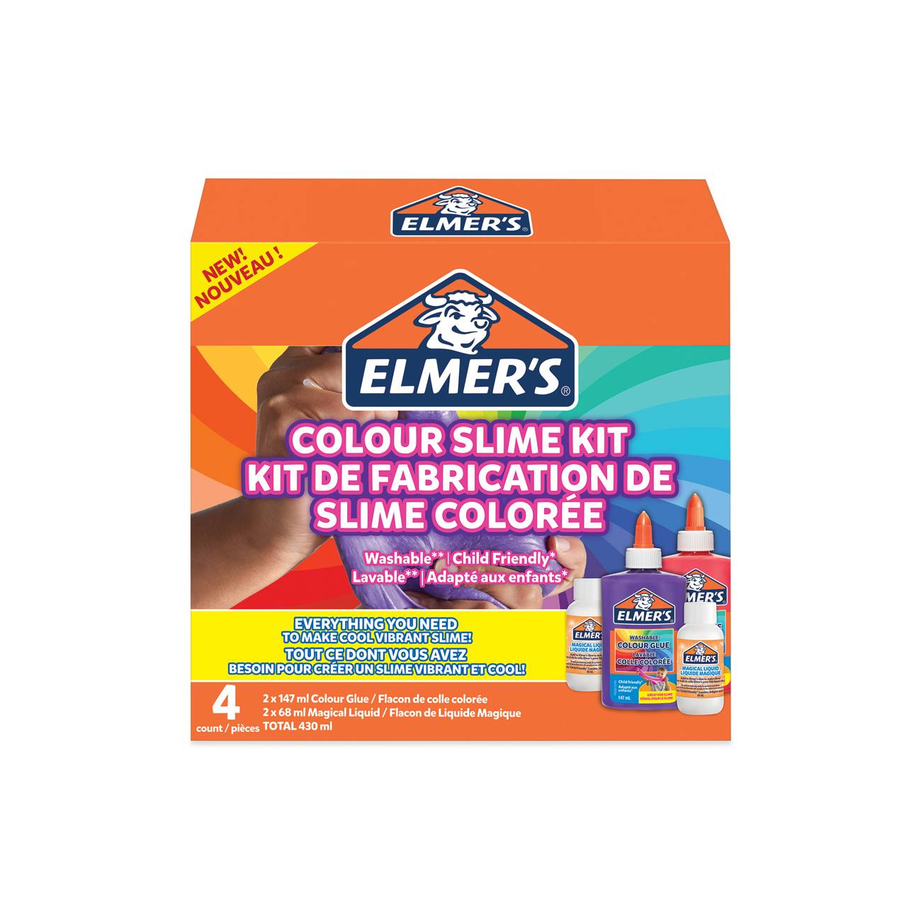 Elmers Buntes DIY-Slime Kit opaque (undurchsichtig) Multimedia-Technik Zeichnen,Malen,Basteln