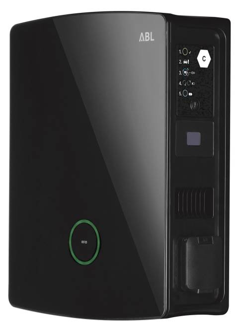 ABL Wallbox eM4 Twin, 100000002 Controller, 11/22 kW, 2x Typ 2 Steckdose Install.Baumaterial