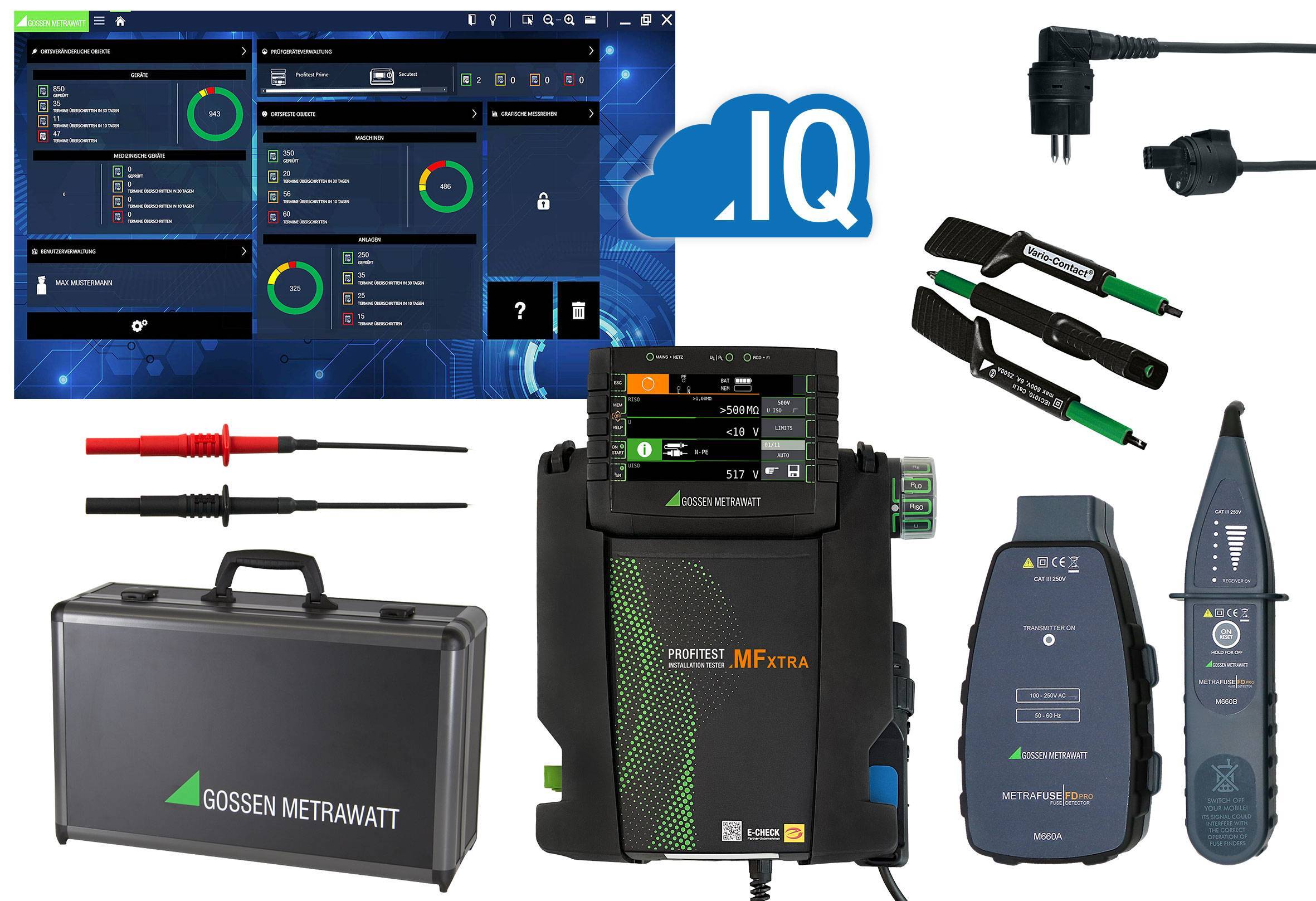 Gossen M537L PROFiTEST MF XTRA Meister-Set Install.Baumaterial Werkzeug Messgeräte