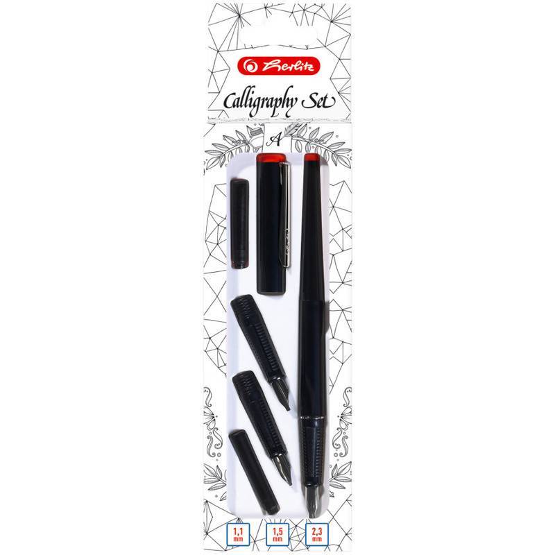 Herlitz Füllhalter Kalligraphieset Standard Multimedia-Technik Zeichnen,Malen,Basteln