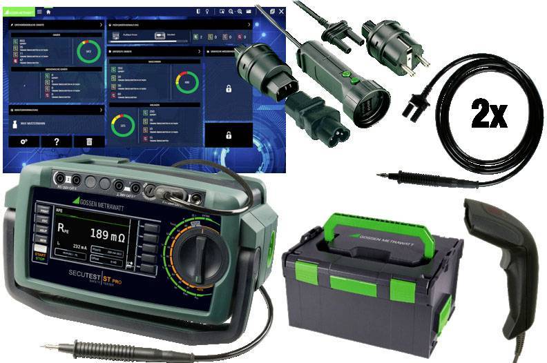 Gossen GerÃ¤tetester Set SECUTEST ST PRO Profipaket EL1 SK2 L-Boxx M708B Install.Baumaterial