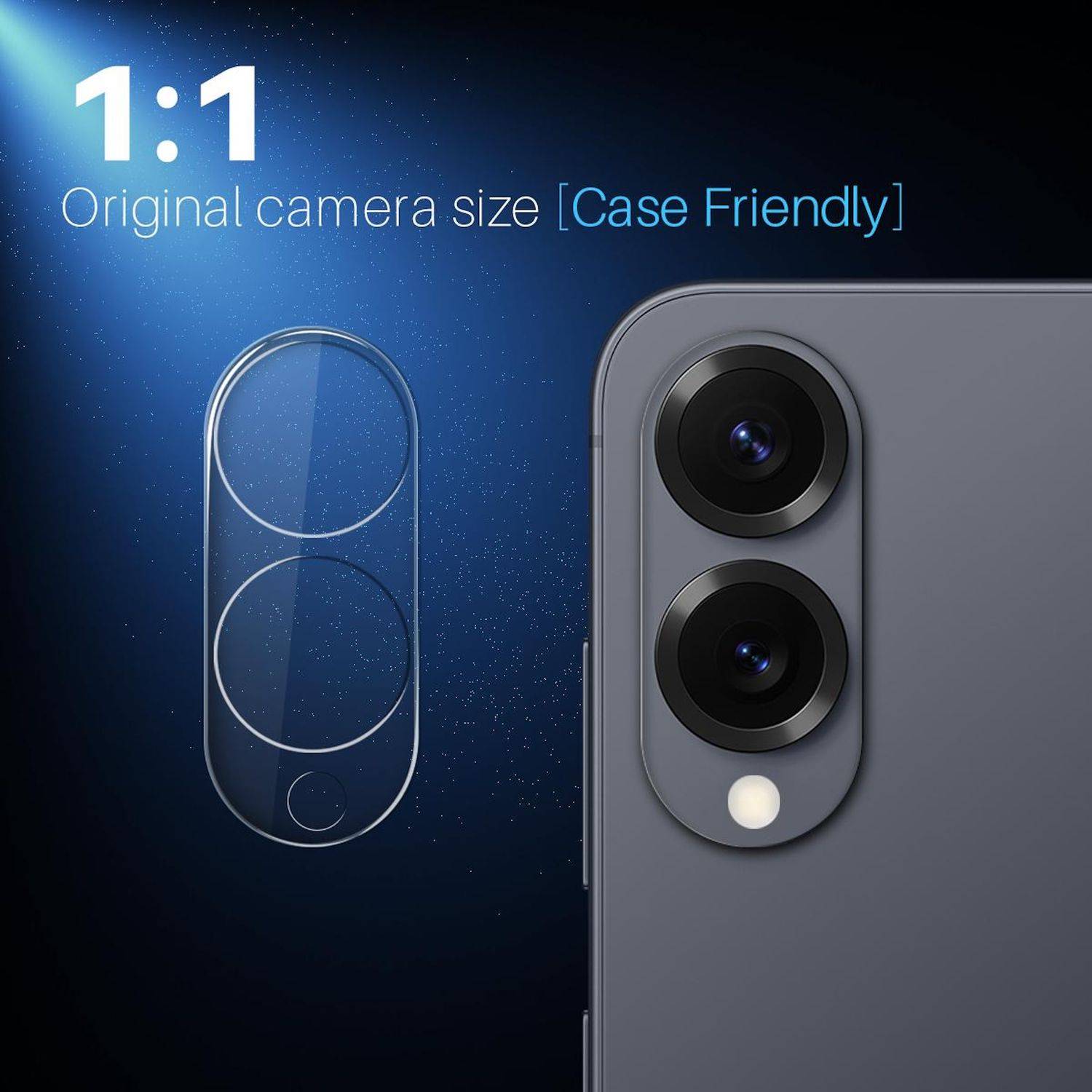 Für Samsung Galaxy S25 Edge 5G Hart Glas 9H Kamera Komplettschutz Transparent