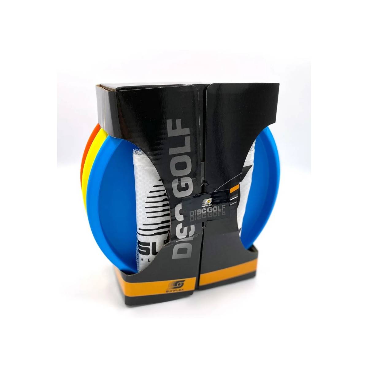 Sunflex 80190 - Disc Golf Set mit Tragetasche Frisbee Wurfscheibe werfen Sommer Wurf Driver Putter