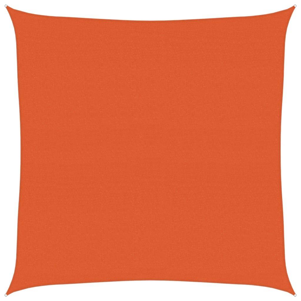 vidaXL Sonnensegel 160 g/m² Quadratisch Orange 4x4 m HDPE
