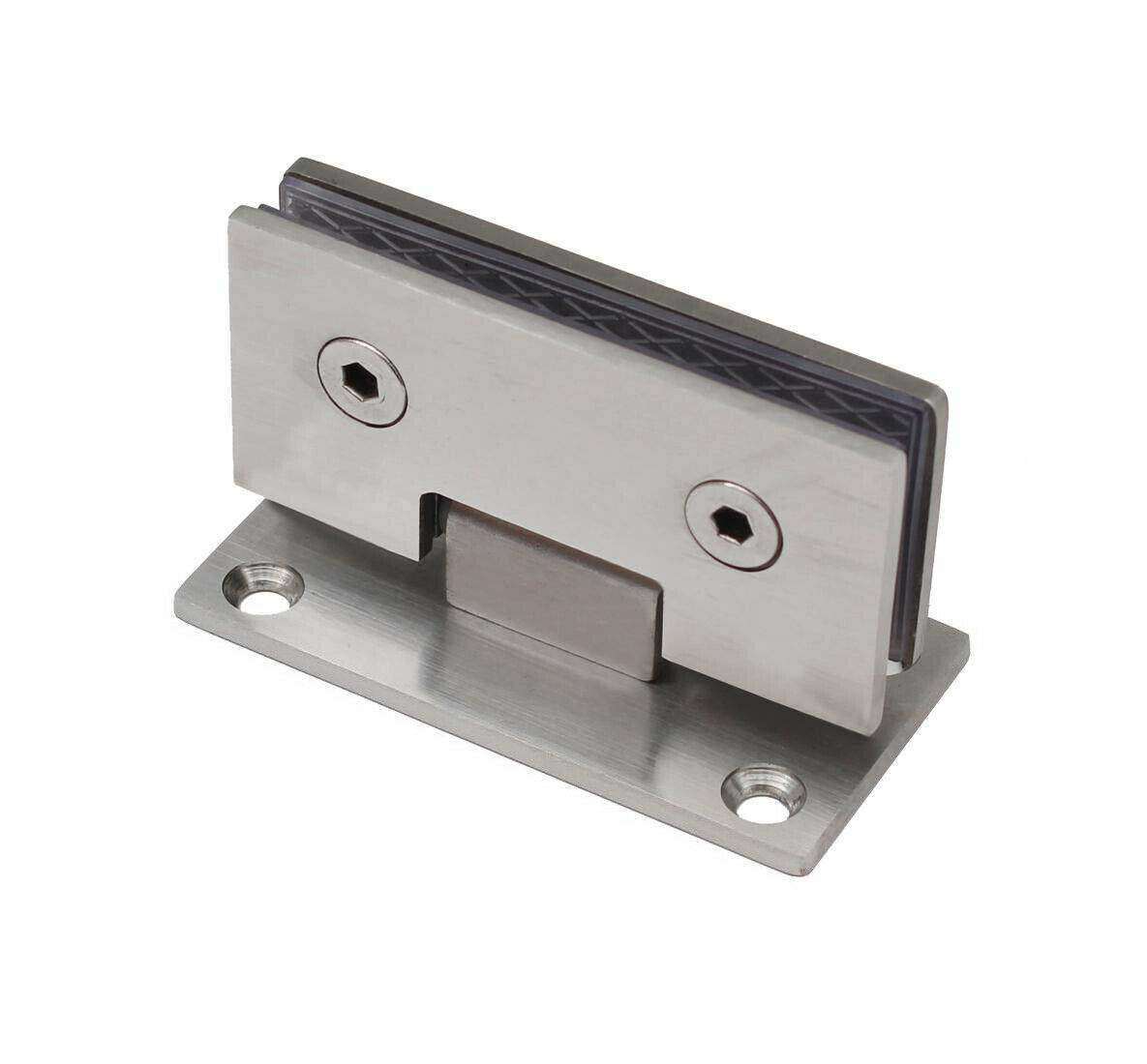 Edelstahl Glastür Scharnier Glas Halter Türbeschlag Glastürbeschlag Dusche Bad Wand / Glas A