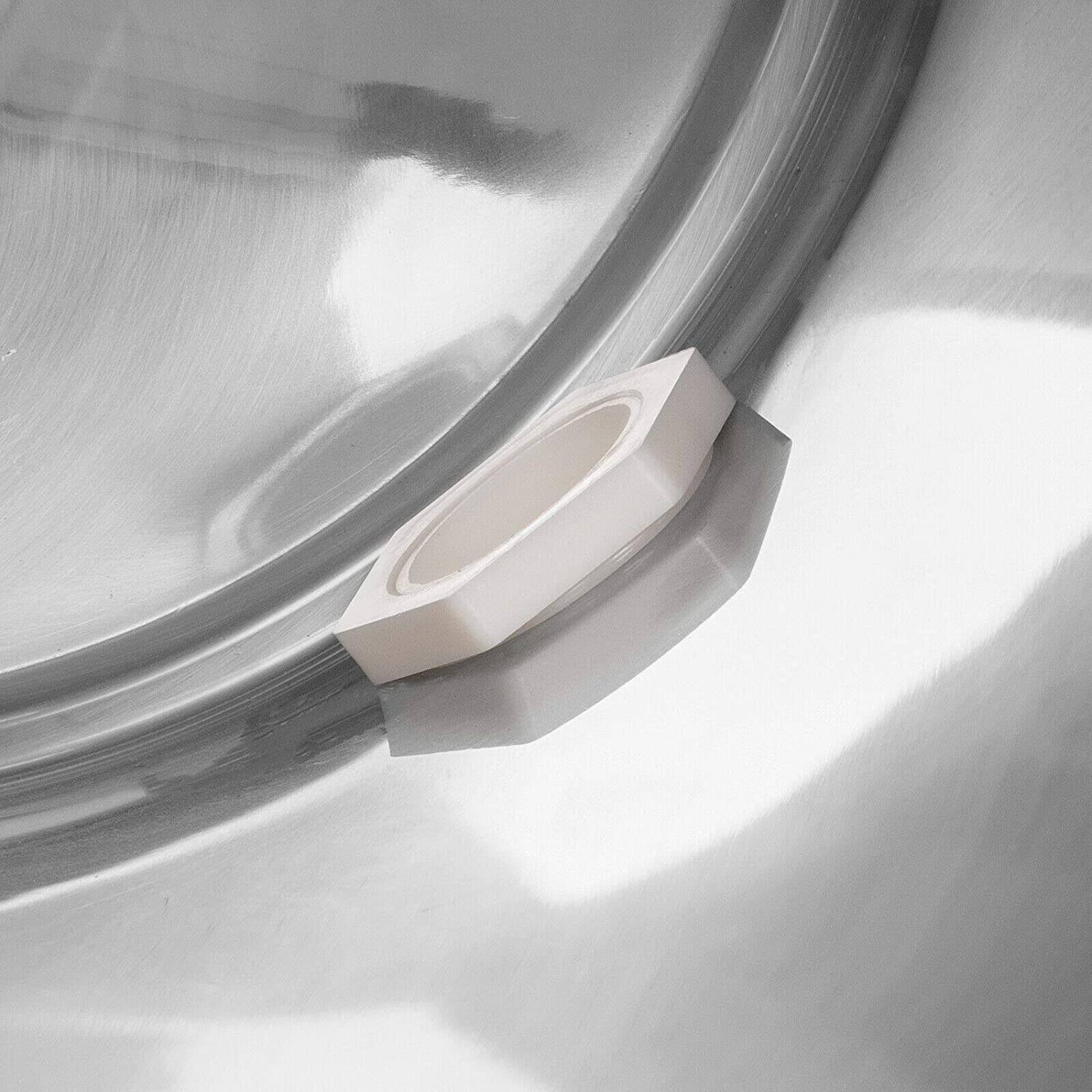 Edelstahl Honig Abfülleimer mit Quetschhahn Abfüllbehälter Hobbock Fass Topf 50kg / Kunststoff