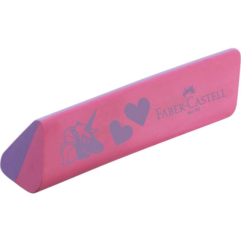 FABER-CASTELL Kunststoff-Radierer "Einhorn", pink/violett