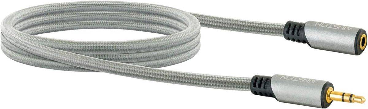 AINSTEIN Aux Verlängerungskabel 5m – 3,5 mm Klinkenstecker auf Klinkenbuchse Audiokabel