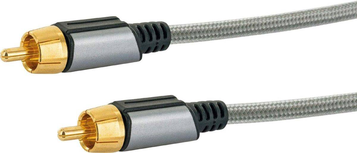 AINSTEIN Cinch Audiokabel 1m – Hochwertiges Stereo Kabel mit Cinch-Stecker