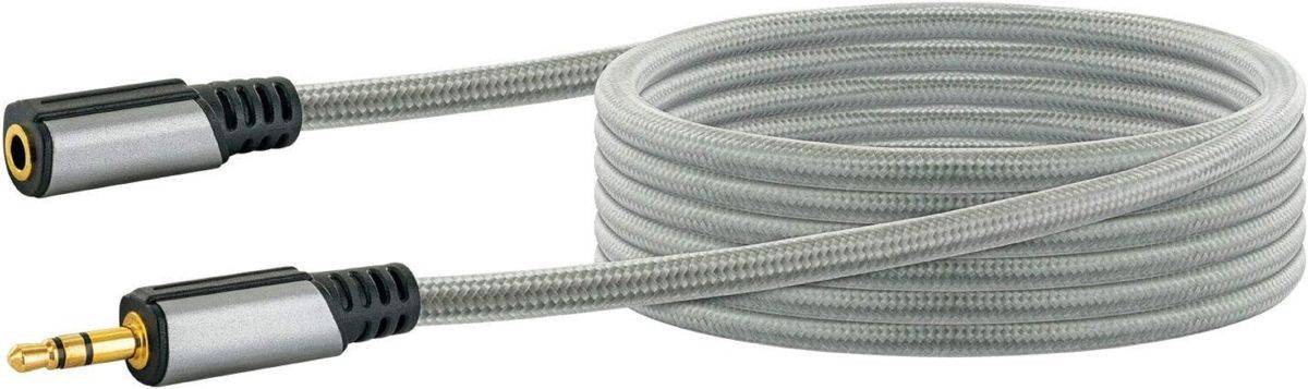 AINSTEIN Aux Verlängerungskabel 3m – 3,5 mm Klinkenstecker auf Klinkenbuchse Audiokabel