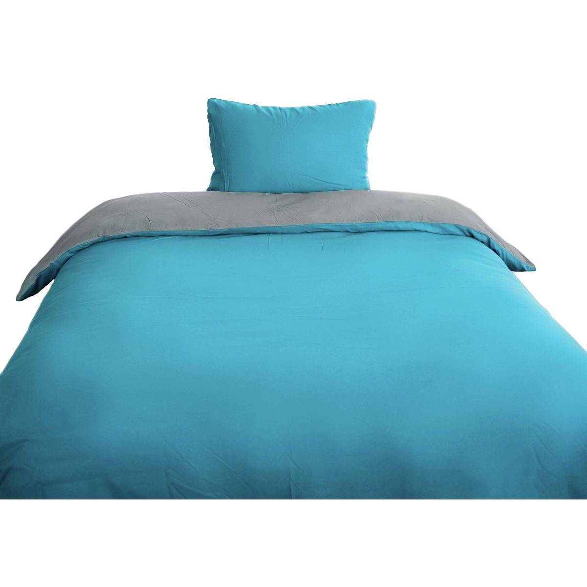 Microfaser Wende-Bettwäsche mit Reißverschluss, für Einzel- und Doppelbett 135 x 200 cm + 80 x 80 cm