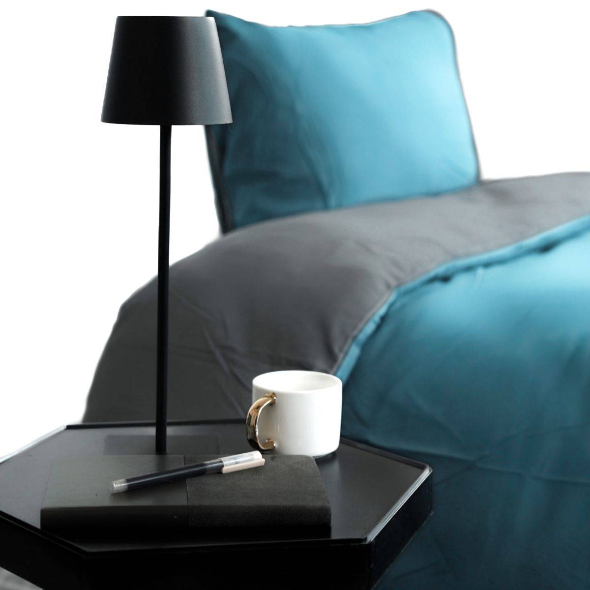 Microfaser Wende-Bettwäsche mit Reißverschluss, für Einzel- und Doppelbett 135 x 200 cm + 80 x 80 cm