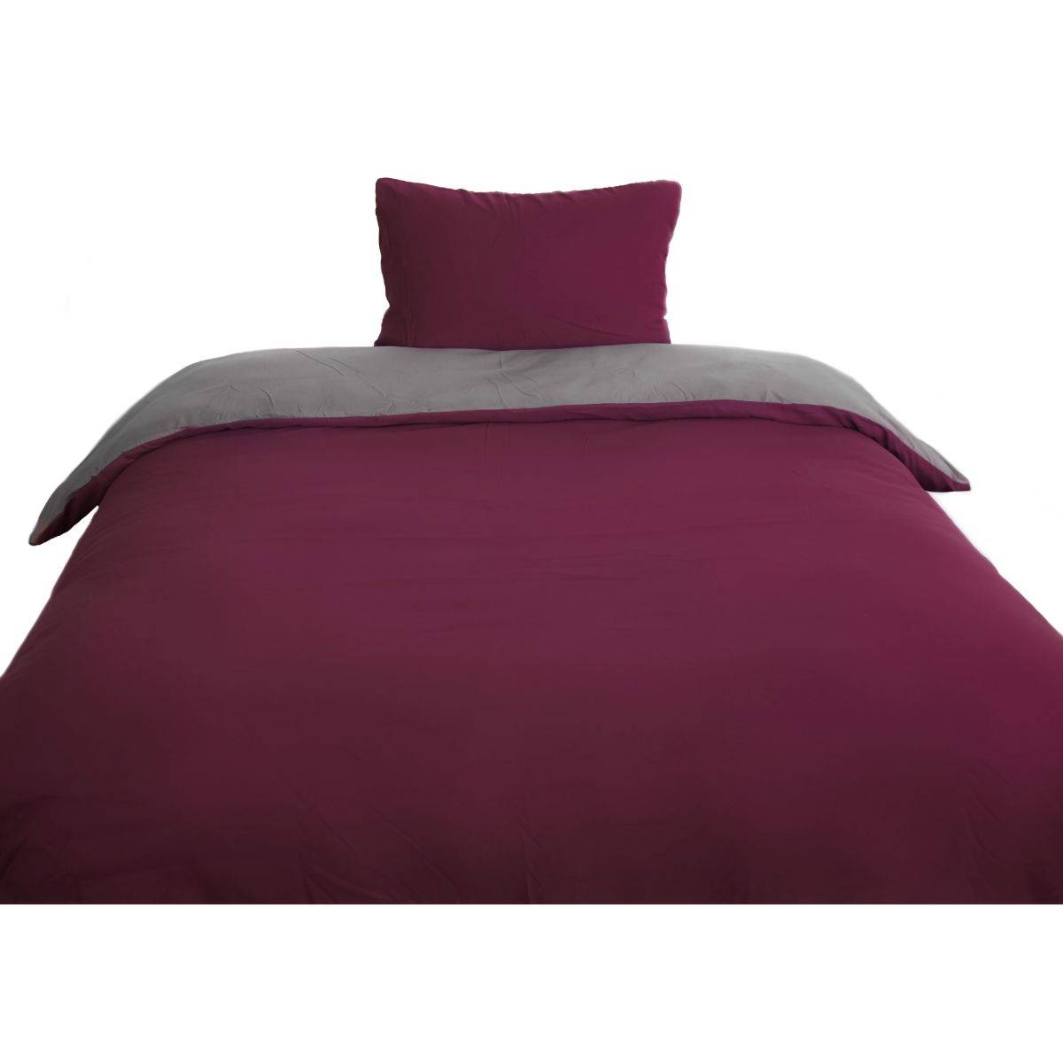 Microfaser Wende-Bettwäsche mit Reißverschluss, für Einzel- und Doppelbett 135 x 200 cm + 80 x 80 cm