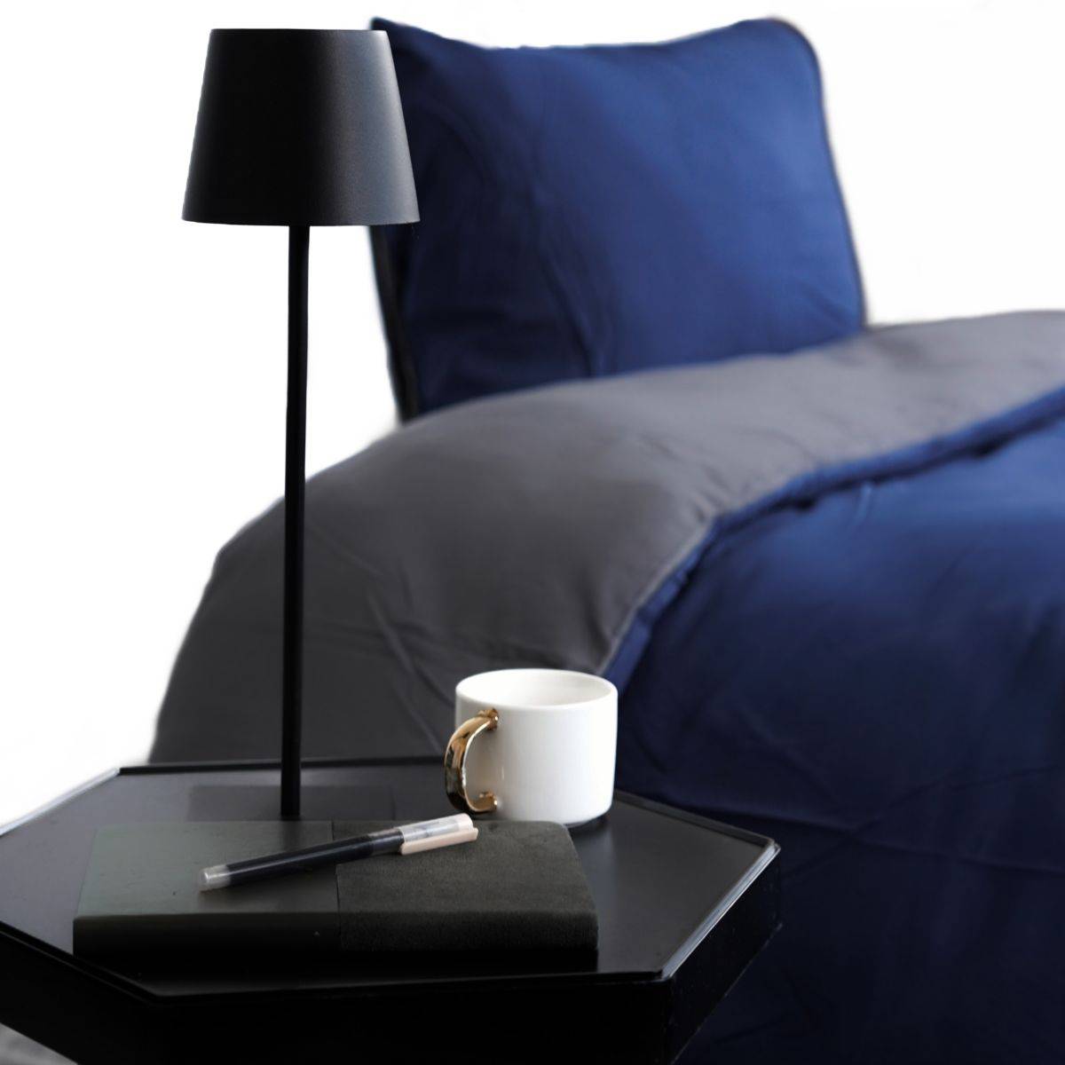 Microfaser Wende-Bettwäsche mit Reißverschluss, für Einzel- und Doppelbett 135 x 200 cm + 80 x 80 cm