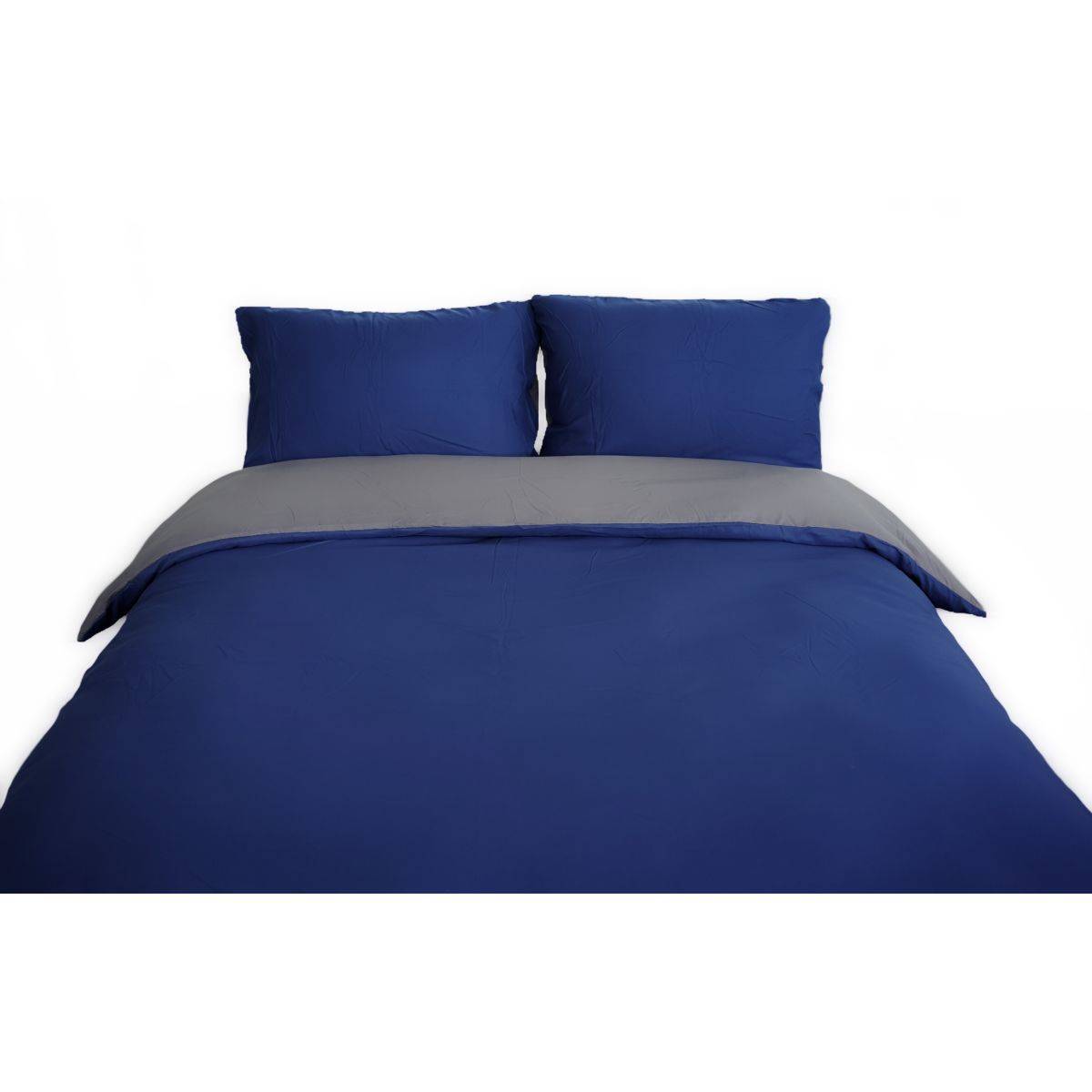 Microfaser Wende-Bettwäsche mit Reißverschluss, für Einzel- und Doppelbett 200 x 200 cm + 2x 80 x 80 cm