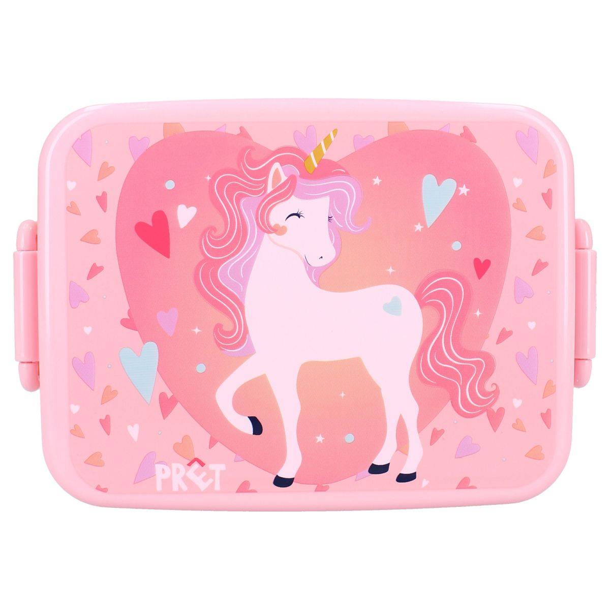 Prêt Lunch Bunch Brotdose 16x13x5 cm Einhorn-Design
