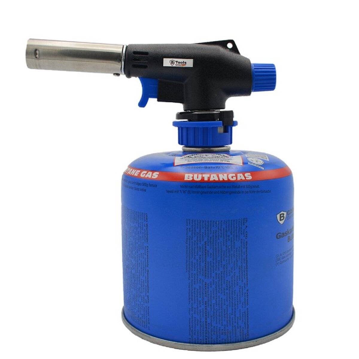 Gaskartuschen-Adapter Schraub- zu Bajonettventil