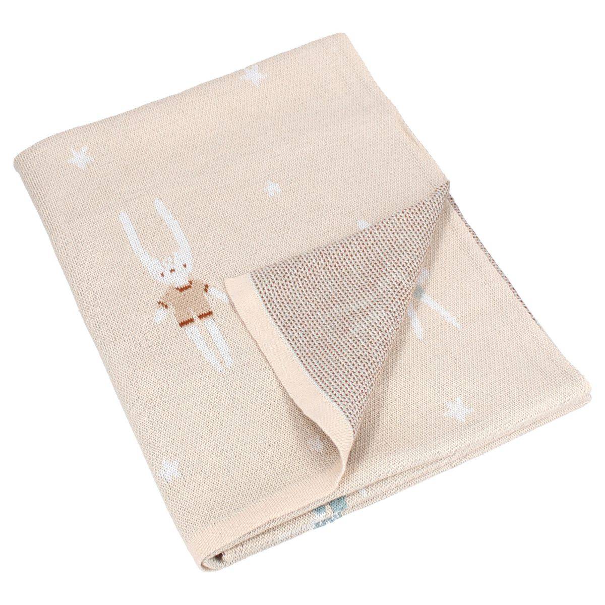 Kidzroom Babydecke 100x80 cm – Kuscheldecke aus Baumwolle mit Sweet Snuggles