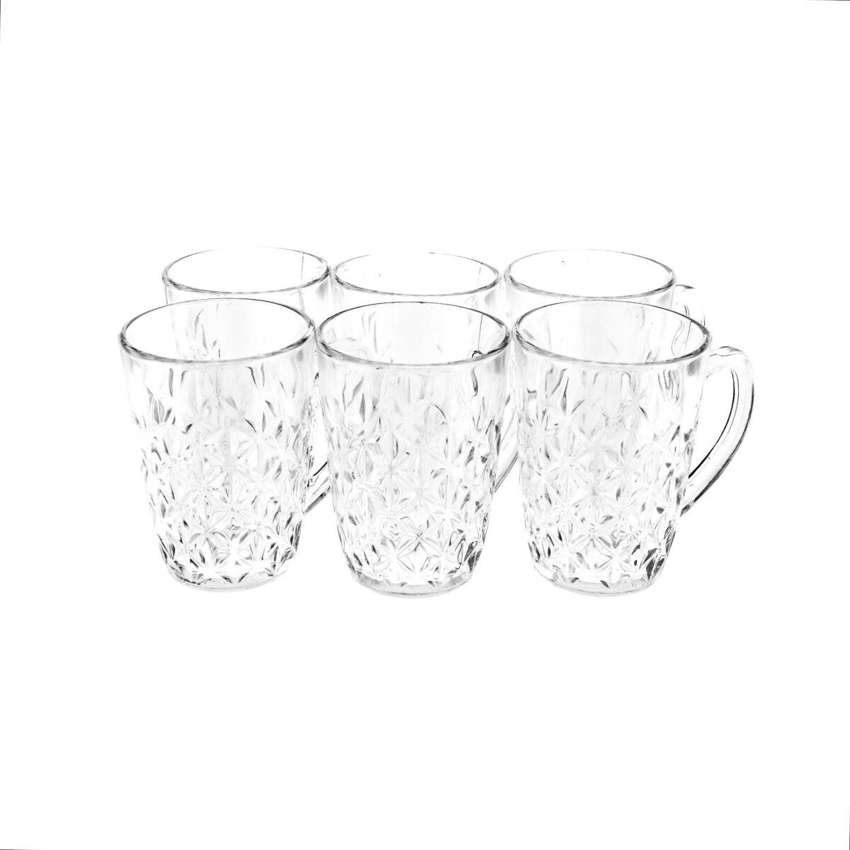 Elegantes 6er Gläser-Set mit Henkel - Stilvoll & Funktional
