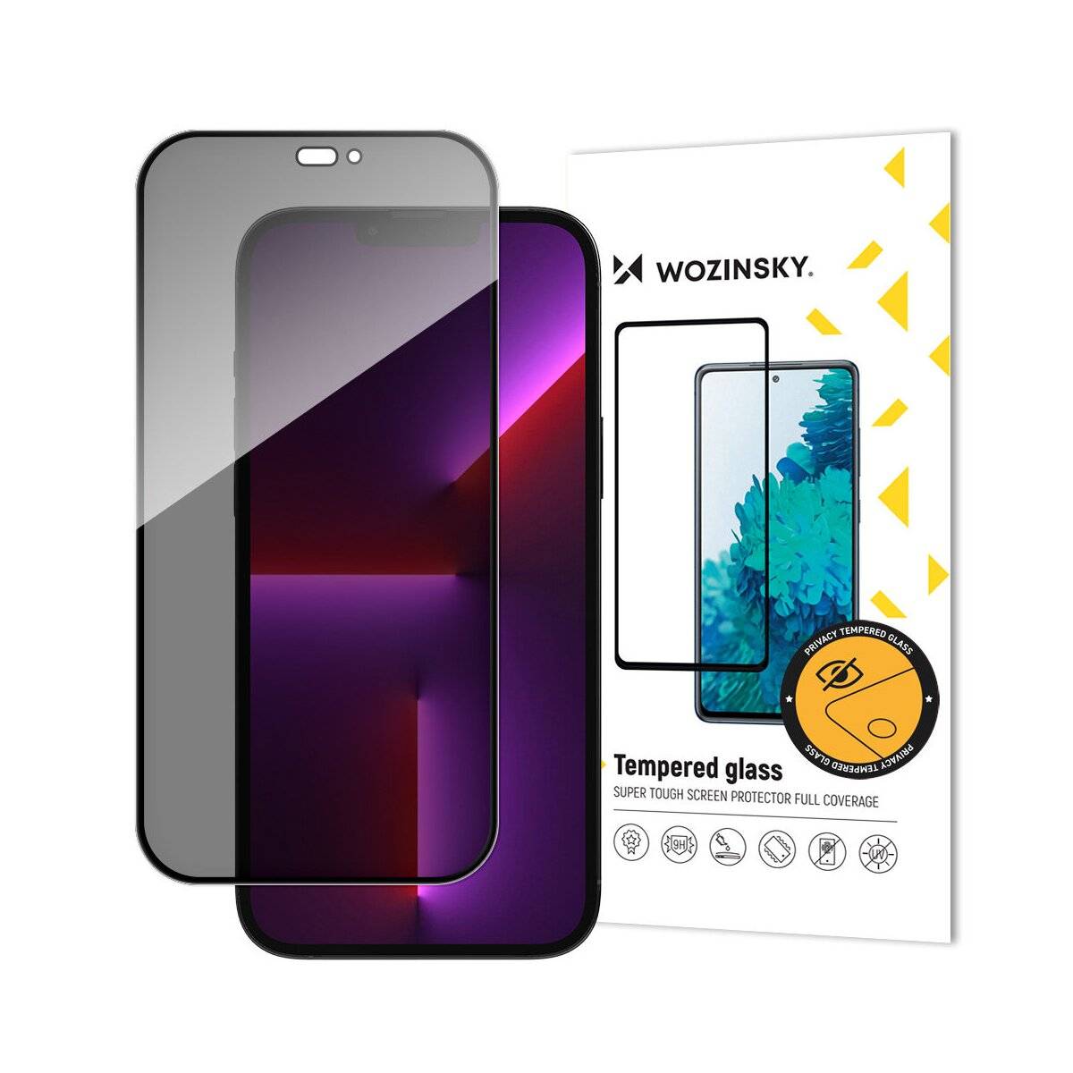 Full-screen Privacy Schutzglas 5D Hartglas Blickschutz kompatibel mit iPhone 16e