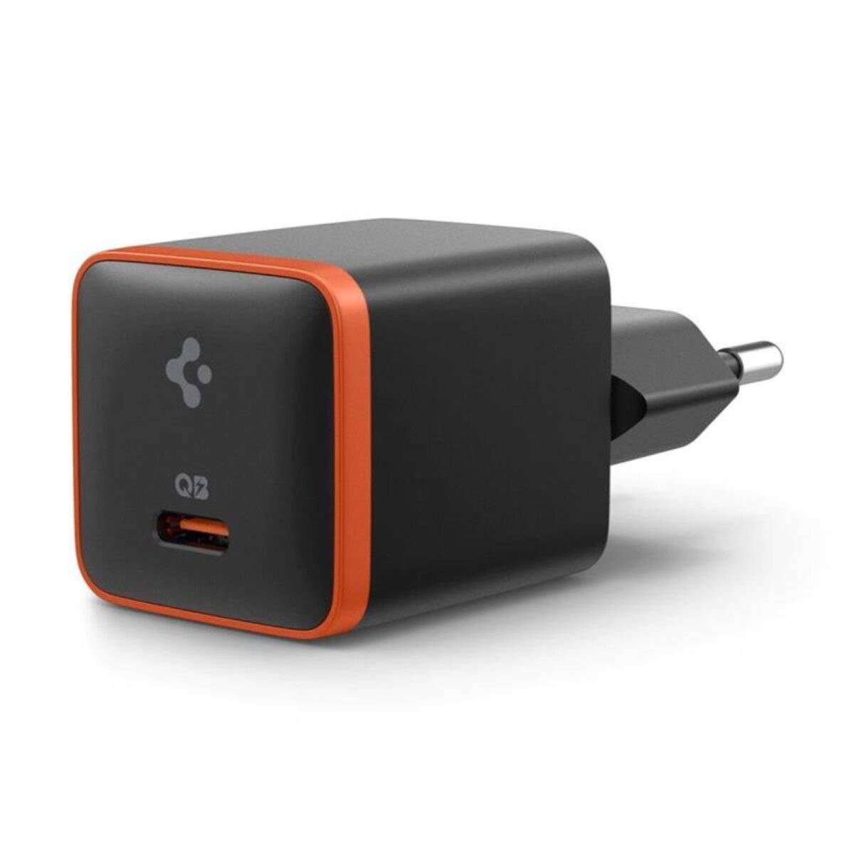 Wand-Ladegerät USB-C PD + QC3.0 30W - kompatibel mit iOS, Android Schwarz