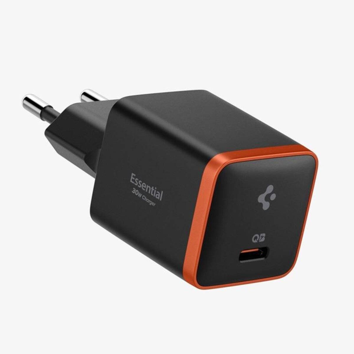 Wand-Ladegerät USB-C PD + QC3.0 30W - kompatibel mit iOS, Android Schwarz