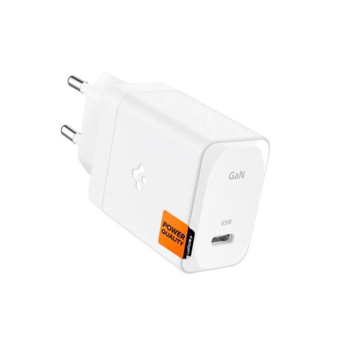 USB-C Netzladegerät PD 3.0 PPS 65W + USB-C Kabel - Schnellladegerät Weiß