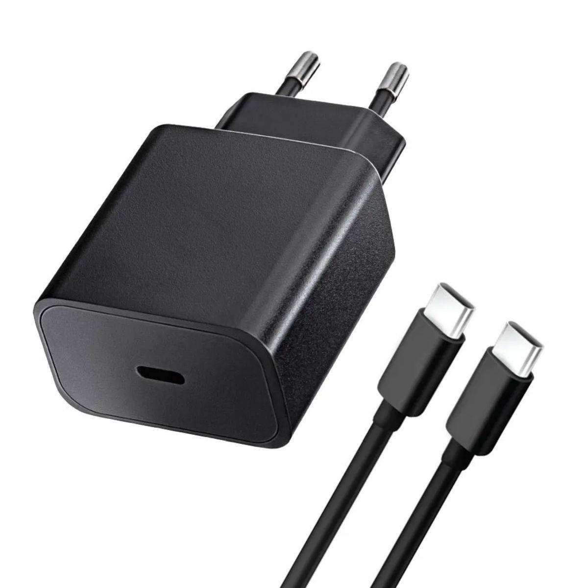 Ladegerät mit USB-C Anschluss und Type-C Kabel - 3A 20W mit PD und QC 4.0