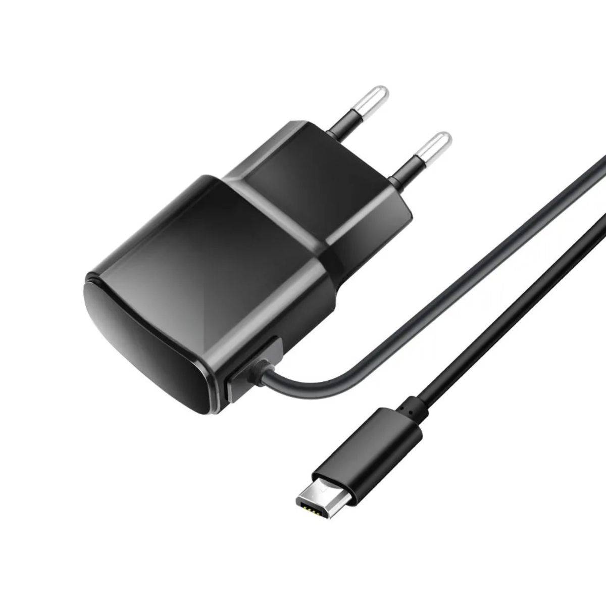 Wandladegerät mit Micro USB-Kabel in Schwarz 2A 10W
