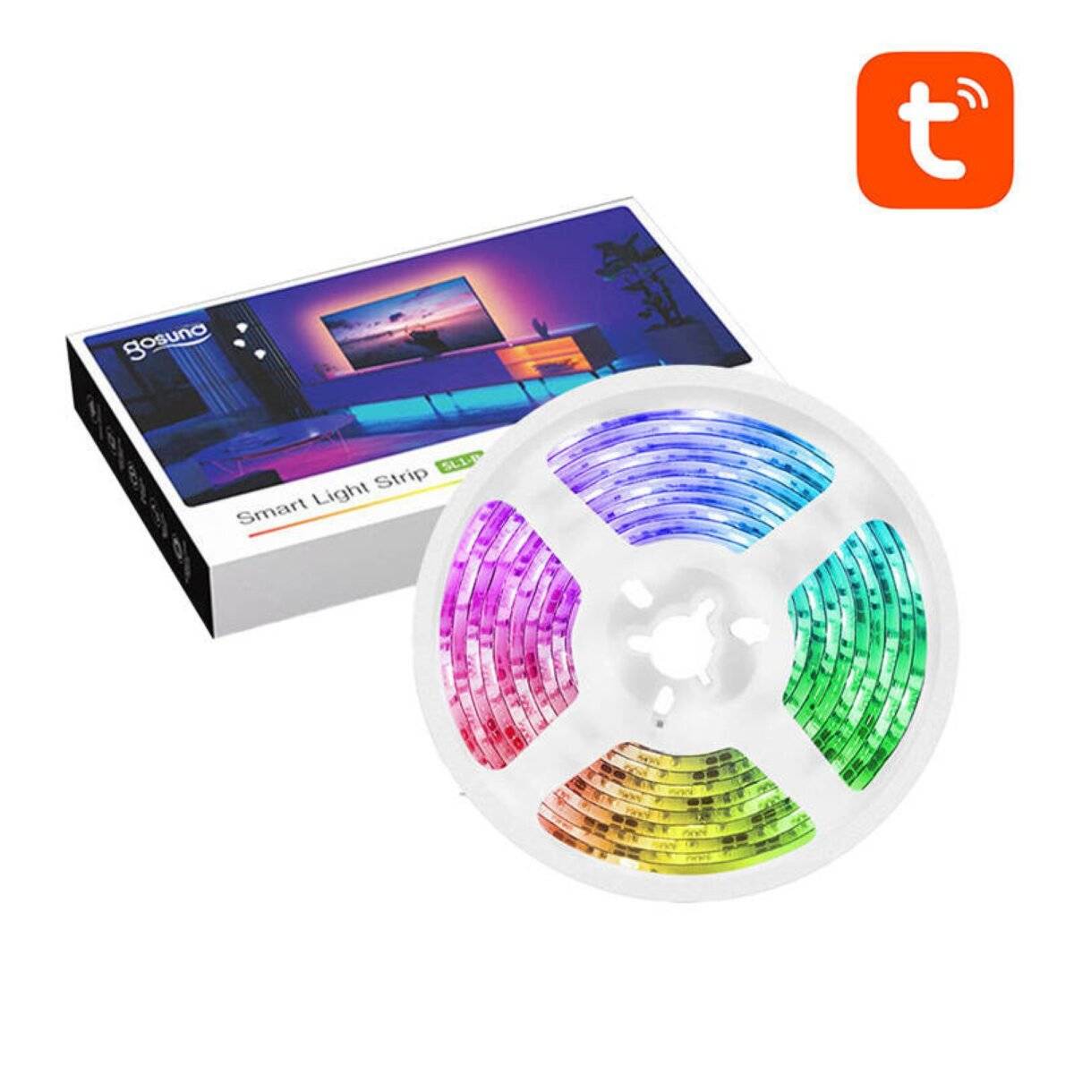 Intelligentes WiFi LED Band mit RGB-Beleuchtung 2,8m, TuyaSmart
