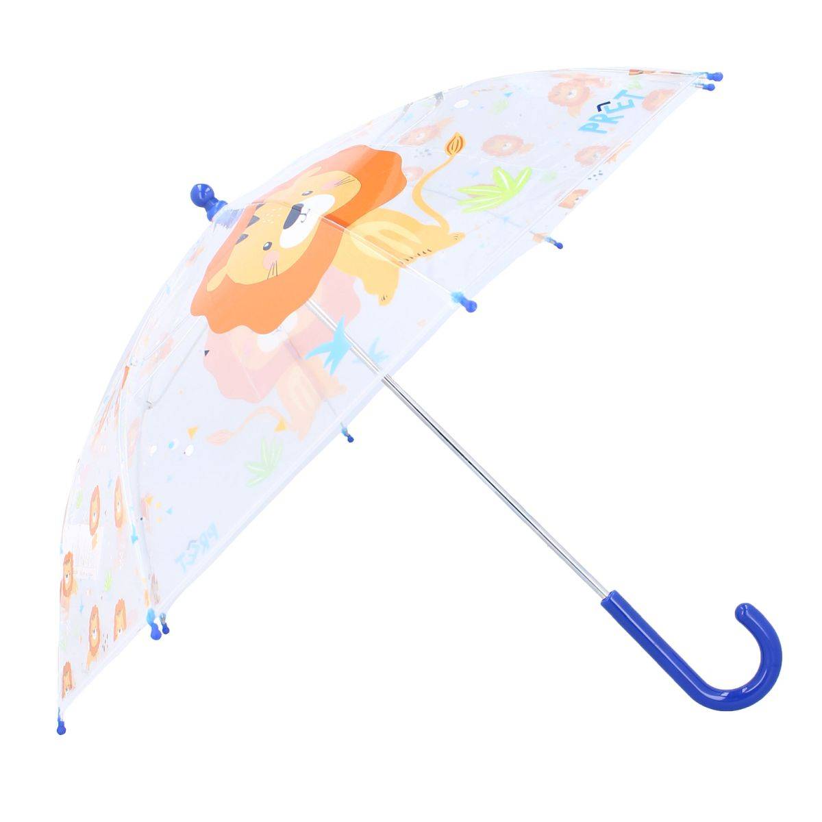 Prêt Kinder-Regenschirm ? 71 cm Lion-Design, transparent & handlich