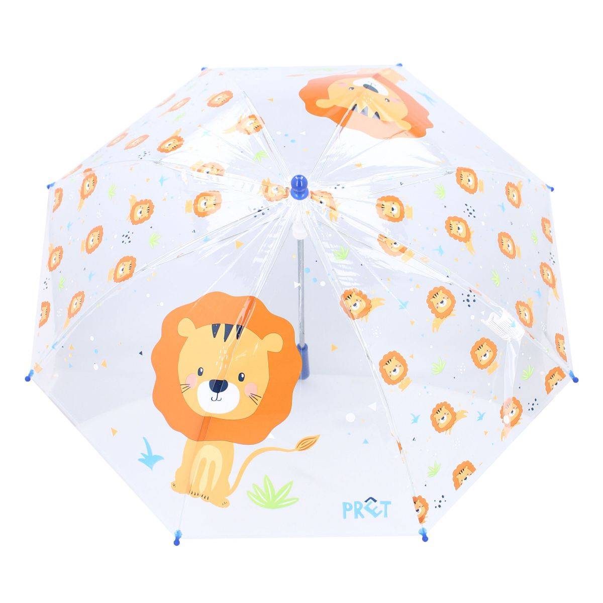 Prêt Kinder-Regenschirm ? 71 cm Lion-Design, transparent & handlich
